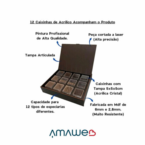 Caixa especiarias MDF - Image 4