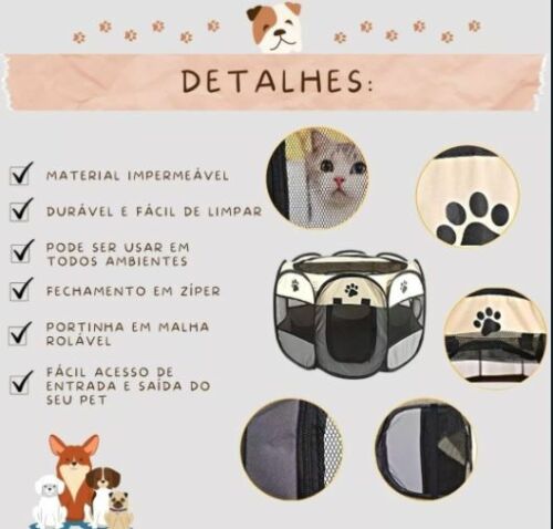 Casinha PET Dobrável com tela - Image 4