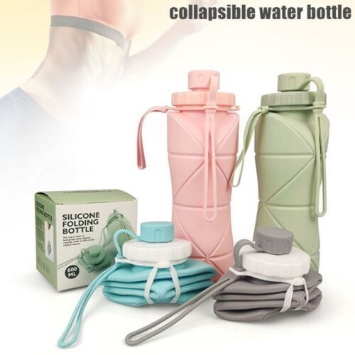 Garrafa Silicone Dobrável 600ml
